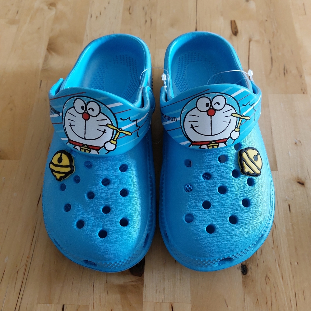 EVA Doraemon Kids Sandals Light Weight Blue 20cm New
